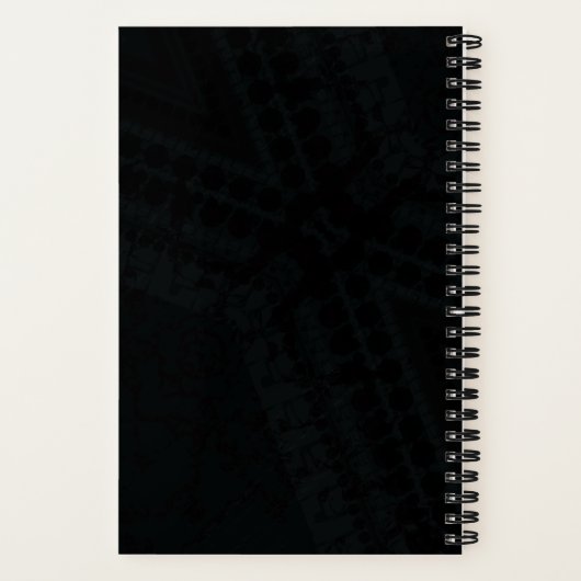 aanvaarding | Donkere Boho-textuur Notitieboek (Achterkant)