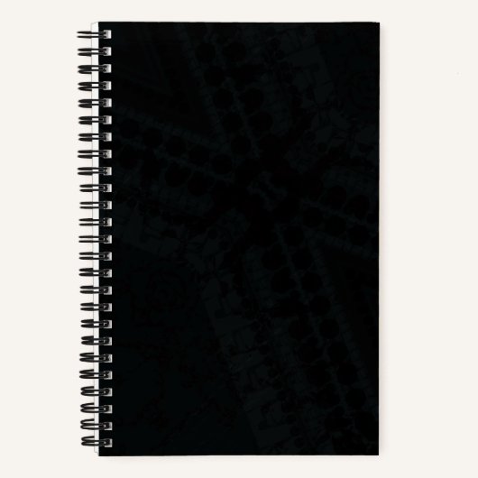 aanvaarding | Donkere Boho-textuur Notitieboek (Voorkant)