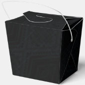 aanvaarding | Donkere geometrische structuur Bedankdoosjes (Achterkant)