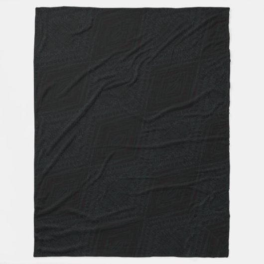 aanvaarding | Donkere geometrische structuur Fleece Deken (Voorkant)
