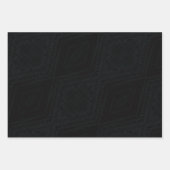 aanvaarding | Donkere geometrische structuur Inpakpapier Vel (Voorkant 2)