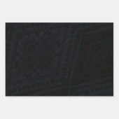 aanvaarding | Donkere geometrische structuur Inpakpapier Vel (Voorkant)