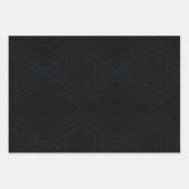 aanvaarding | Donkere geometrische structuur Inpakpapier Vel (Voorkant)