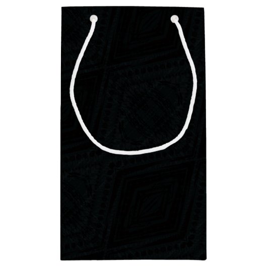 aanvaarding | Donkere geometrische structuur Klein Cadeauzakje (Achterkant)