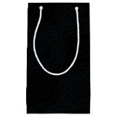 aanvaarding | Donkere geometrische structuur Klein Cadeauzakje (Voorkant)