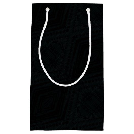 aanvaarding | Donkere geometrische structuur Klein Cadeauzakje (Voorkant)