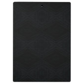 aanvaarding | Donkere geometrische structuur Klembord (Achterkant)