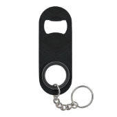 aanvaarding | Donkere geometrische structuur Mini Flessenopener (Achterkant)