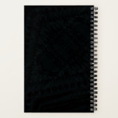 aanvaarding | Donkere geometrische structuur Notitieboek (Achterkant)