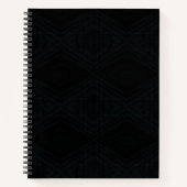 aanvaarding | Donkere geometrische structuur Notitieboek (Voorkant)