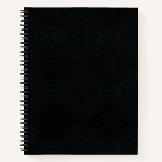 aanvaarding | Donkere geometrische structuur Notitieboek (Voorkant)