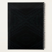 aanvaarding | Donkere geometrische structuur Planner (Achterkant)