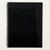 aanvaarding | Donkere geometrische structuur Planner (Voorkant)