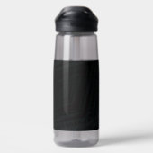 aanvaarding | Donkere geometrische structuur Waterfles (Achterkant)