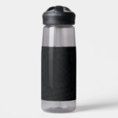 aanvaarding | Donkere geometrische structuur Waterfles (Voorkant)