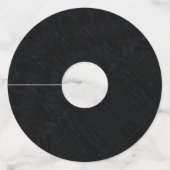 aanvaarding | Donkere geometrische structuur Wijnglaslabel (Voorkant)