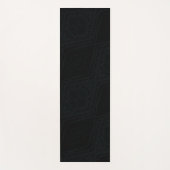 aanvaarding | Donkere geometrische structuur Yogamat (Voorkant)