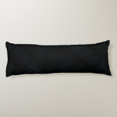 aanvaarding | Donkere Shibori-textuur Lichaamskussen (Achterkant)