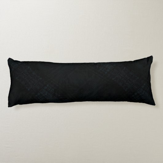 aanvaarding | Donkere Shibori-textuur Lichaamskussen (Achterkant)