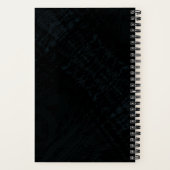 aanvaarding | Donkere Shibori-textuur Notitieboek (Achterkant)