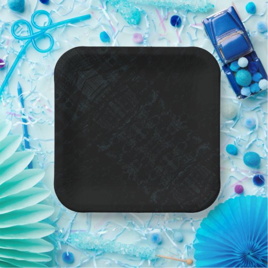 aanvaarding | Donkere Shibori-textuur Papieren Bordje (Feest)