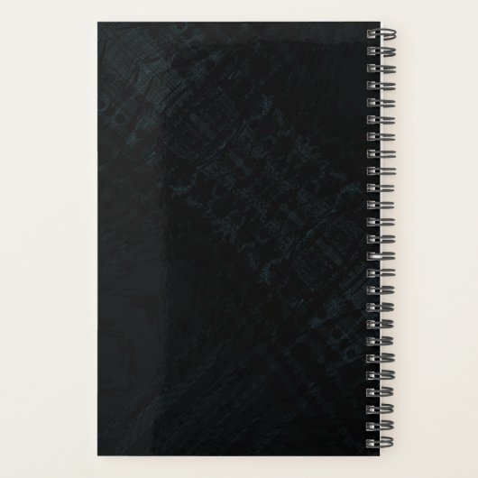 aanvaarding | Donkere Shibori-textuur Planner (Achterkant)