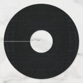 aanvaarding | Donkere Shibori-textuur Wijnglaslabel (Achterkant)