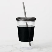aanvaarding | Donkergotische textuur Acryl Drinkbeker (Links)