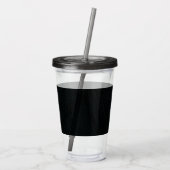 aanvaarding | Donkergotische textuur Acryl Drinkbeker (Achterkant)