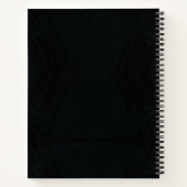 aanvaarding | Donkergotische textuur Notitieboek (Achterkant)