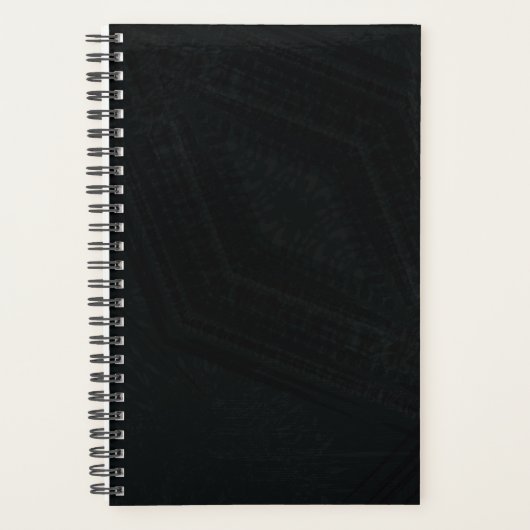 aanvaarding | Donkergotische textuur Planner (Voorkant)