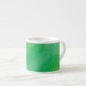 aanvaarding | Geel Groen Blauw Boho Medallions Espresso Kop (Voorkant rechts)