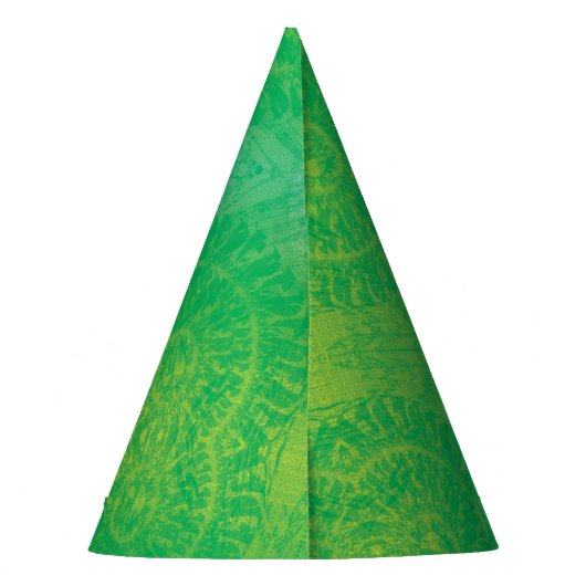 aanvaarding | Geel Groen Blauw Boho Medallions Feesthoedjes (Achterkant)