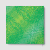 aanvaarding | Geel Groen Blauw Boho Medallions Gastenboek (Achterkant)