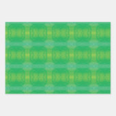 aanvaarding | Geel Groen Blauw Boho Medallions Inpakpapier Vel (Voorkant 2)