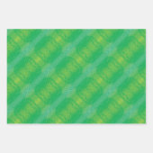 aanvaarding | Geel Groen Blauw Boho Medallions Inpakpapier Vel (Voorkant 3)