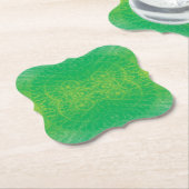 aanvaarding | Geel Groen Blauw Boho Medallions Kartonnen Onderzetters (Gekanteld)