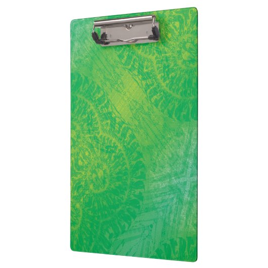 aanvaarding | Geel Groen Blauw Boho Medallions Klembord (Links)