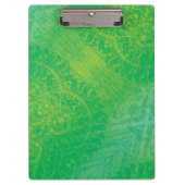 aanvaarding | Geel Groen Blauw Boho Medallions Klembord (Voorkant)