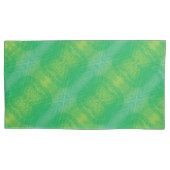 aanvaarding | Geel Groen Blauw Boho Medallions Kussensloop (Voorkant-Links)