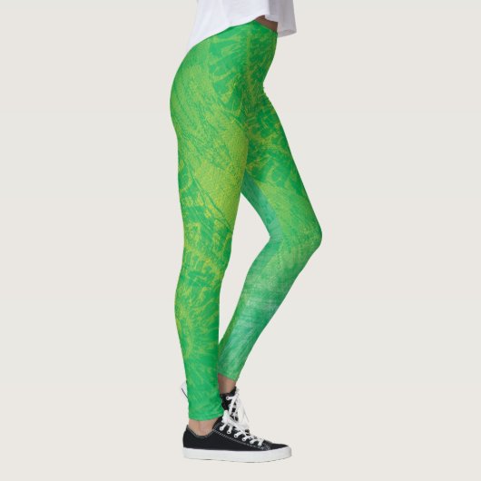 aanvaarding | Geel Groen Blauw Boho Medallions Leggings (Rechts)