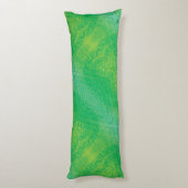 aanvaarding | Geel Groen Blauw Boho Medallions Lichaamskussen (Achterkant (Verticaal))