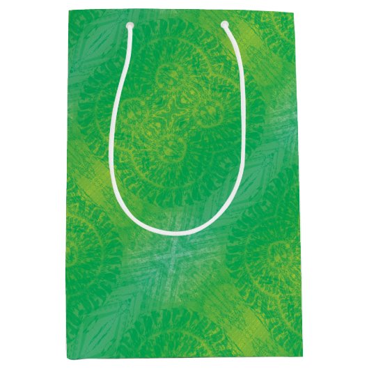 aanvaarding | Geel Groen Blauw Boho Medallions Medium Cadeauzakje (Voorkant)