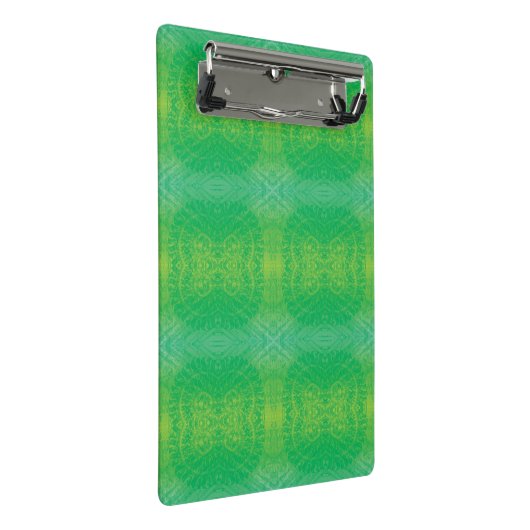 aanvaarding | Geel Groen Blauw Boho Medallions Mini Klembord (Schuin)