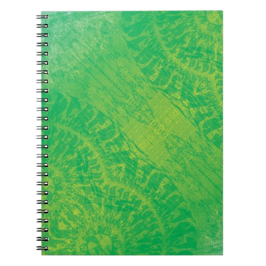 aanvaarding | Geel Groen Blauw Boho Medallions Notitieboek (Voorkant)