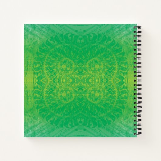 aanvaarding | Geel Groen Blauw Boho Medallions Notitieboek (Achterkant)