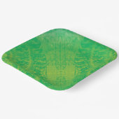 aanvaarding | Geel Groen Blauw Boho Medallions Papieren Bordje (Gebogen)