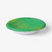 aanvaarding | Geel Groen Blauw Boho Medallions Papieren Kommen (Gebogen)