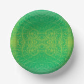aanvaarding | Geel Groen Blauw Boho Medallions Papieren Kommen (Voorkant)