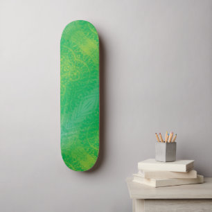 aanvaarding   Geel Groen Blauw Boho Medallions Persoonlijk Skateboard